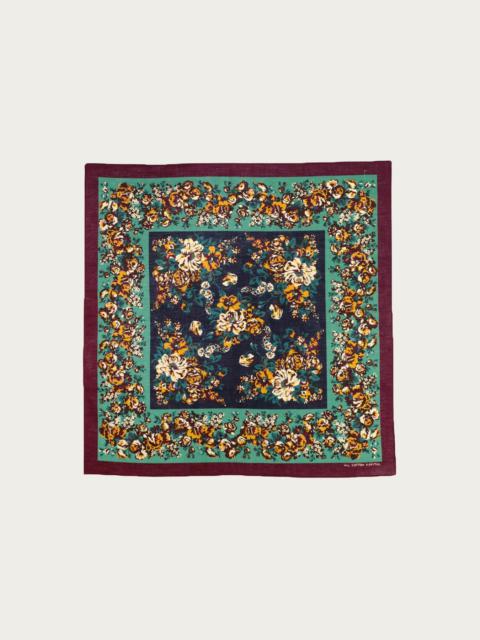 Kapital Fastcolor Selvedge Bandanna (NADESHIKO-Champetre) - Burgundy