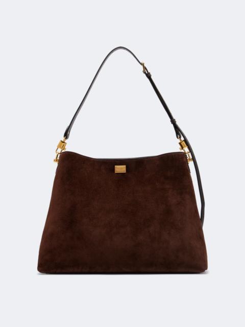 Dolce & Gabbana Vittoria Large suede shoulder bag