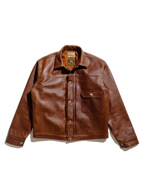 The Real McCoys MJ23013 Type I Leather Jacket Brown