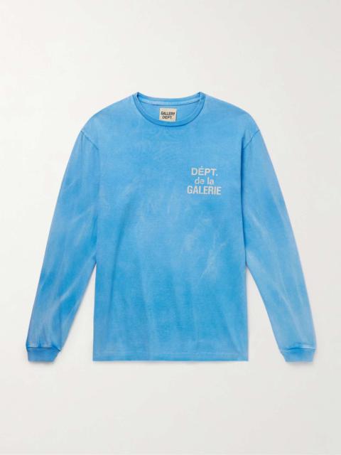 GALLERY DEPT. French Logo-Print Tie-Dyed Cotton-Jersey T-Shirt