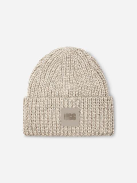 UGG ® Women's Chunky Rib Beanie Acrylic Blend in Light Grey