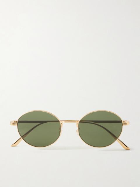 Oliver Peoples + Khaite 1994c Round-frame Metal Sunglasses