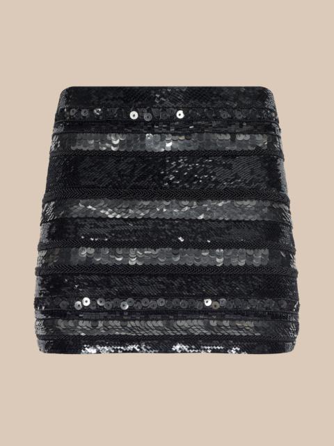 L'AGENCE Dion Sequin Mini Skirt