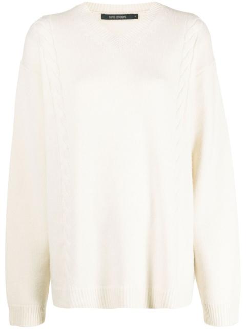 SOFIE D'HOORE cable-knit crew neck jumper