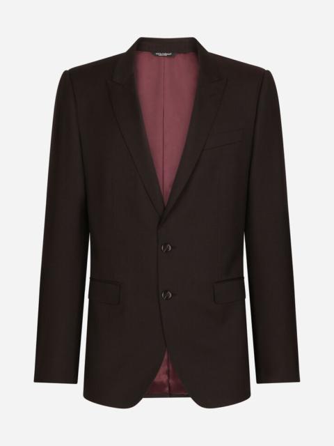 Dolce & Gabbana Wool and silk Martini-fit suit