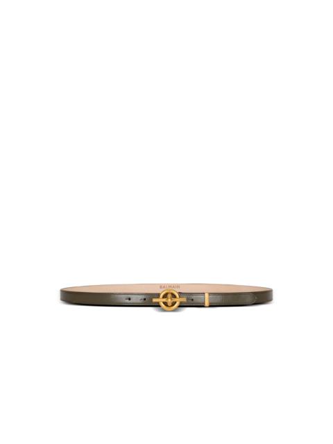 Balmain Smooth leather T-Bar belt