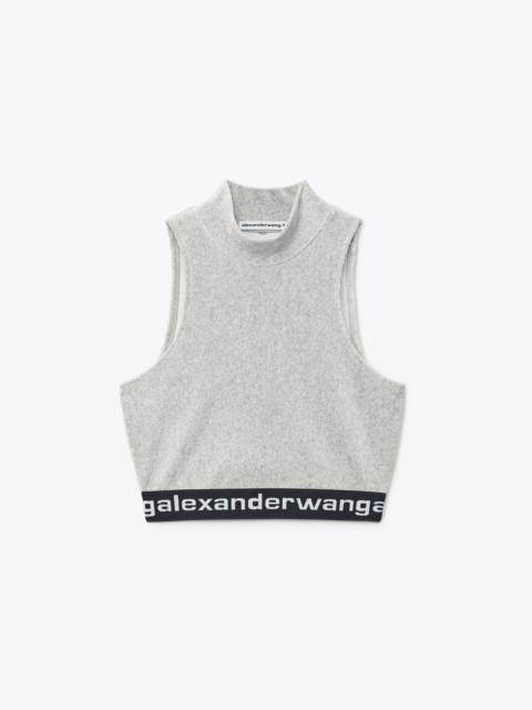 Alexander Wang MOCK NECK TANK IN STRETCH CORDUROY