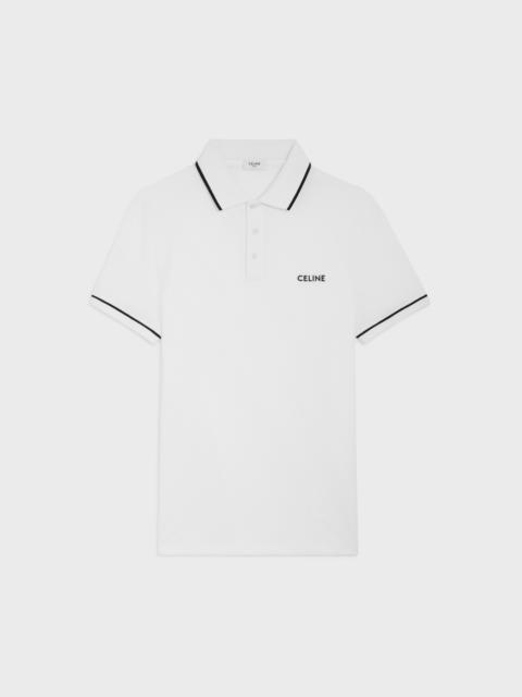 CELINE classic polo shirt in cotton piqué