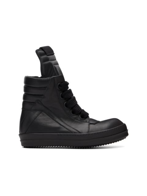 Rick Owens Black Tower Jumbolace Geobasket Sneakers