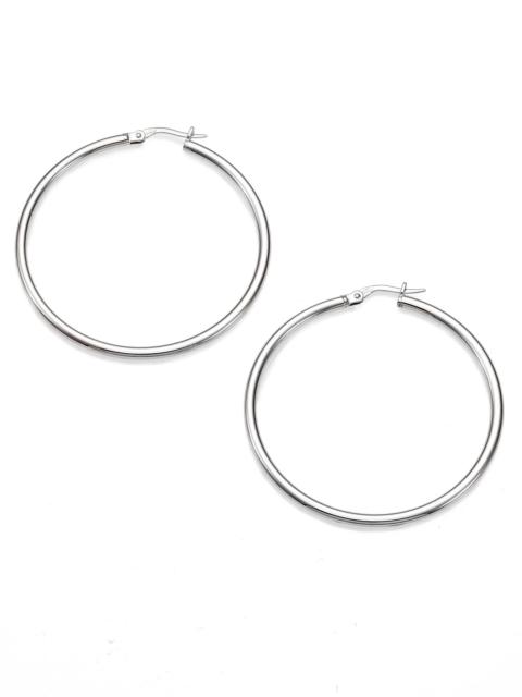 ROBERTO COIN Women's 18K White Gold Hoop Earrings/1.75" - White Gold