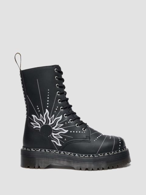 JADON HI SOLAR FLARE Reclaimed Leather Platform Boots