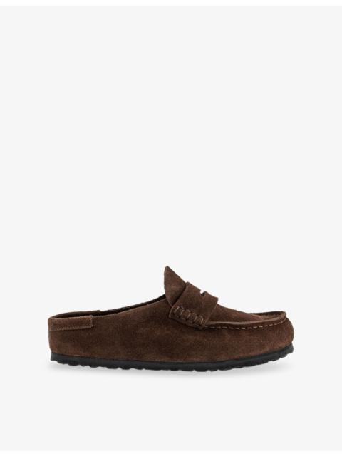 BIRKENSTOCK Naples Wrapped Suede Clogs