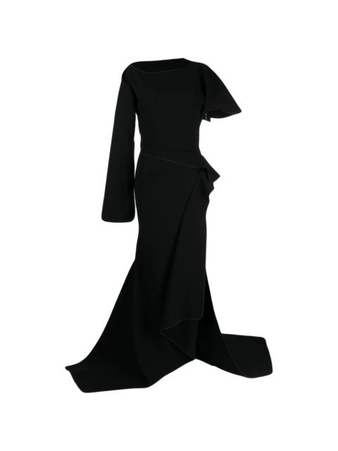 MATICEVSKI asymmetric draped gown