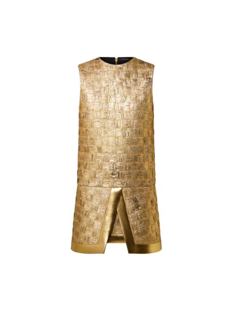 Louis Vuitton Gold Weave Tank Dress