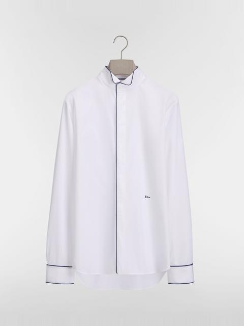Dior Shirt with Piping and Dior Embroidery