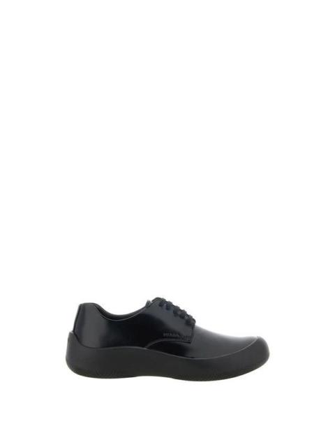 Prada PRADA Leather Black Lace-Up Shoes New & Authentic (Men's siz