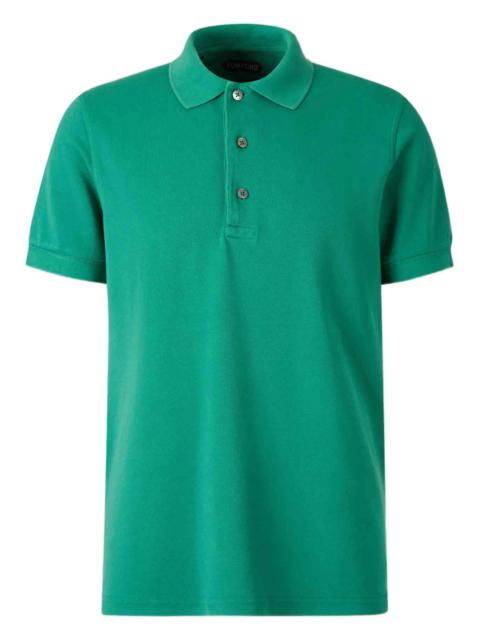 TOM FORD Tom Ford Ribbed Short-sleeve Polo Shirt