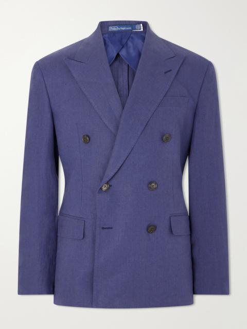 Polo Ralph Lauren Double-Breasted Linen Suit Jacket