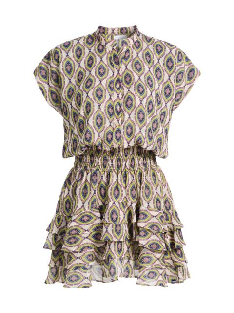 MISA Women's Evie Printed Chiffon Minidress - Mosaic Eye