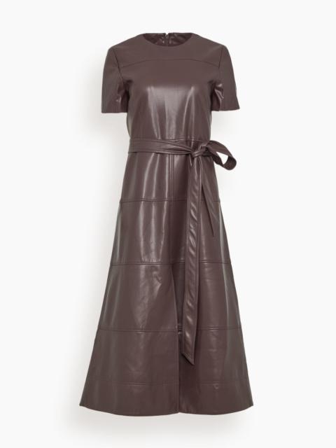 TANYA TAYLOR Ella Dress in Oxblood