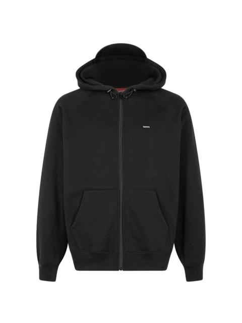 logo-jacquard cotton hoodie