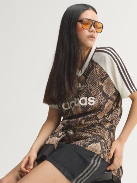adidas Originals SNAKE PRINT SATIN JERSEY