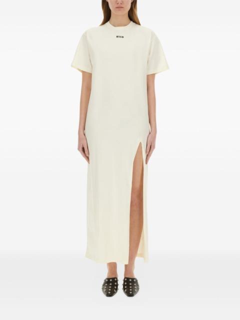 MSGM slit-hem tee dress