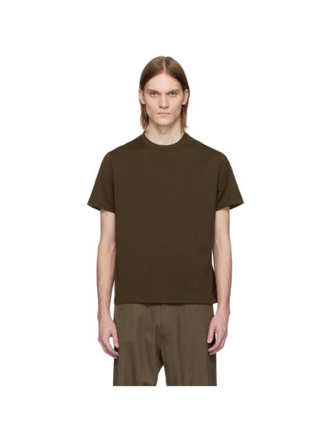 Omar Afridi Brown Cotton T-shirt