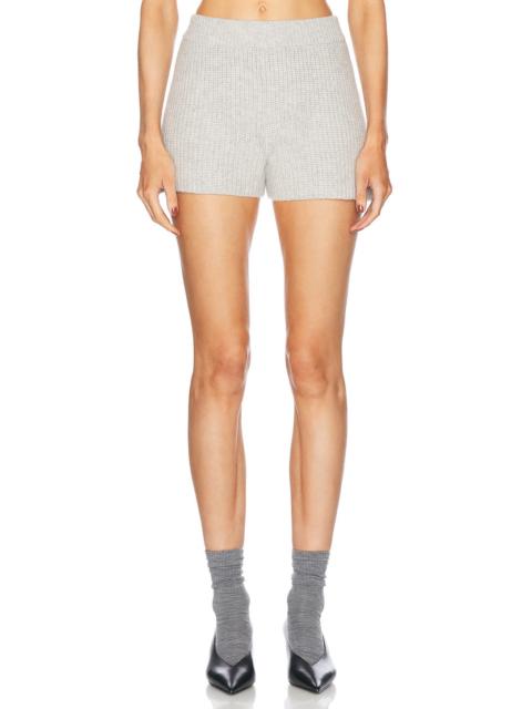 AEXAE Cashmere Cable Knit Short