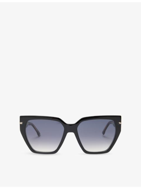 Victoria Beckham VB7002/S Square-Frame Acetate Sunglasses