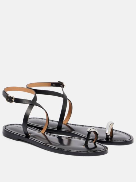 AMANU Kigali embellished leather sandals