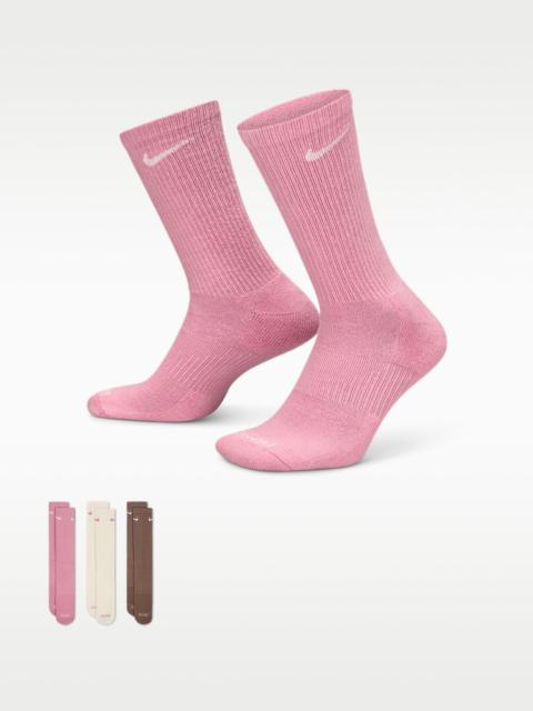 Nike Nike Everyday Plus Cushioned Training Crew Socks (3 Pairs)