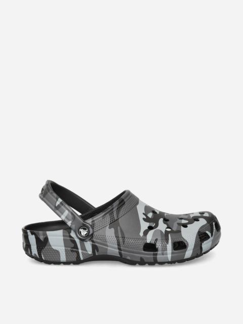 crocs Classic Camouflage Clogs Black / Slate Grey