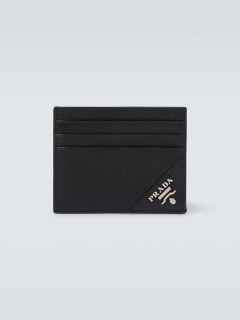 Prada Logo Saffiano leather card holder