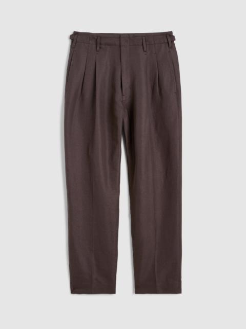 Madewell Double-Pleated Trousers in Linen-Cotton Blend