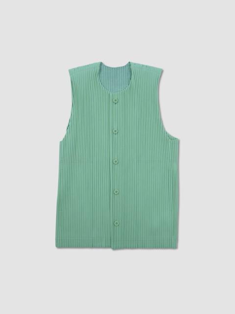 Pleated gilet