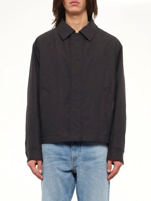 MM6 Maison Margiela Wool Shirting Jacket in Anthracite