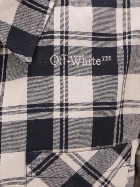 Cotton shirt with check motif