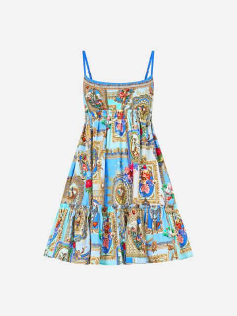 CAMILLA SHORT DRESS WITH JERSEY BODICE VERSES IN VINTAGE