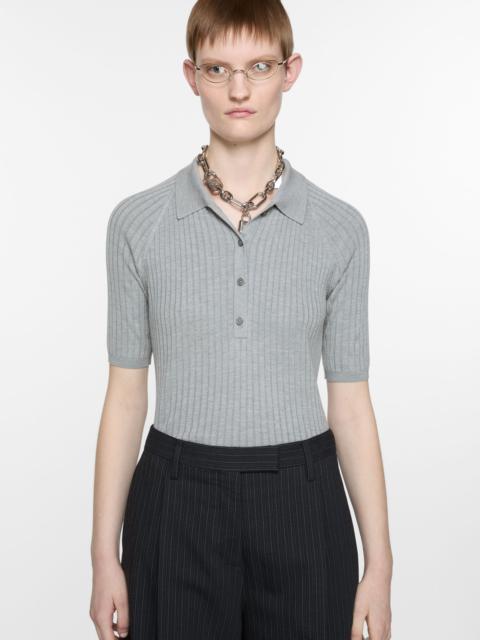 Acne Studios Polo silk t-shirt - Grey
