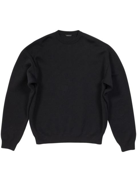 BALENCIAGA 남자의 미니 Allover 로고 스웨터 블랙