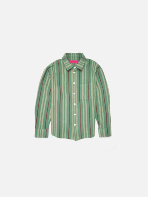 The Elder Statesman JUNIPER STRIPE OVERSHIRT