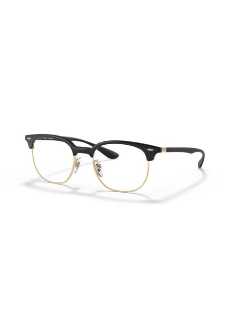 Ray ban clubmaster eyeglasses black and gold online