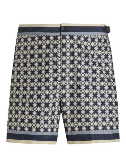 Dolce & Gabbana geometric-pattern swim shorts