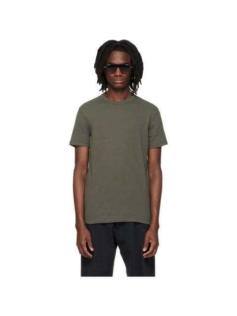 TOM FORD Khaki Cotton Crewneck T-shirt