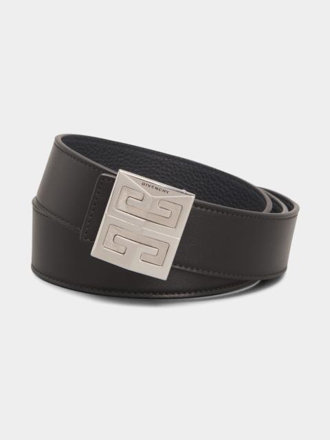 Givenchy Men's 4G-Buckle Reversible Leather Belt