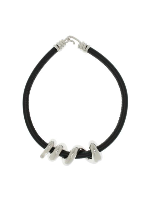 BEA BONGIASCA Maxi Vine Sterling Silver, Leather Necklace