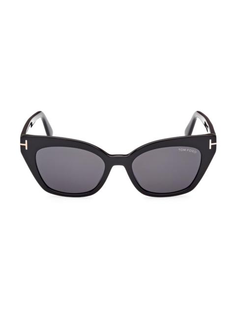 TOM FORD Women's Juliette 52MM Cat-Eye Sunglasses - Black Black