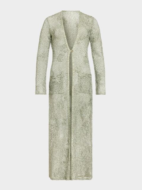 RAMY BROOK Liana Crochet-Knit Duster