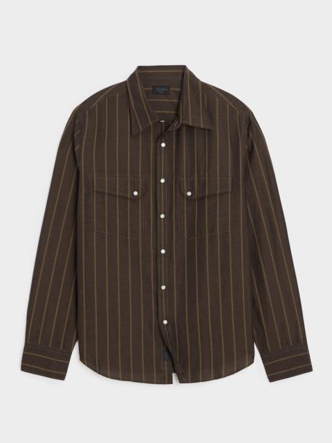 TODD SNYDER Cotton-Linen Rancher Shirt
